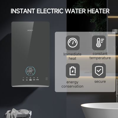 Pemanas Air Listrik Instan dengan Layar Sentuh untuk Kamar Mandi