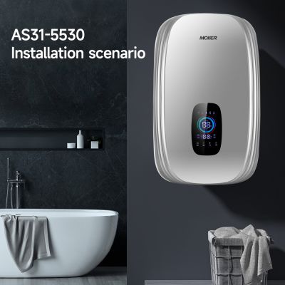 Pemanas Air Shower Aliran Besar Suhu Konstan Efisiensi Tinggi untuk Seluruh Rumah 220V 230V