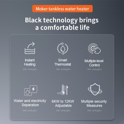 Pemanas Air Dapur Instan Tanpa Tangki Ultra Tipis dan Kecil